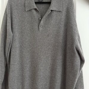 Woods and gray Men's cashmere Sweater